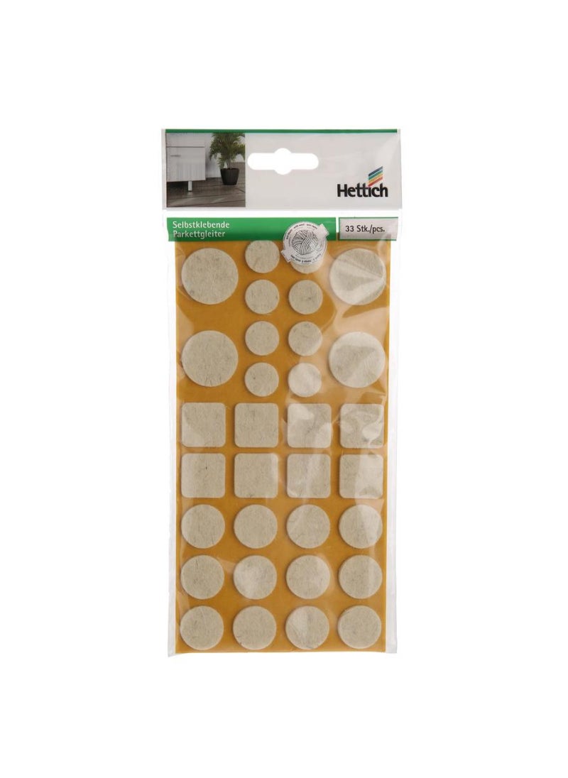 Hettich Hettich Wool Felt Gliders 33 pcs 