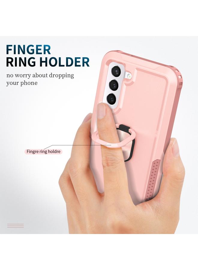 اس-توب جراب لهاتف Samsung Galaxy S21 5G 3 في 1 حامل حلقي من الكمبيوتر الشخصي + جراب هاتف TPU - Image 4