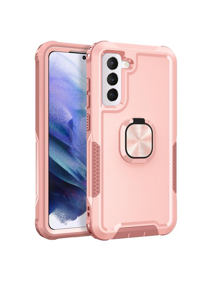 اس-توب جراب لهاتف Samsung Galaxy S21 5G 3 في 1 حامل حلقي من الكمبيوتر الشخصي + جراب هاتف TPU - Image 1