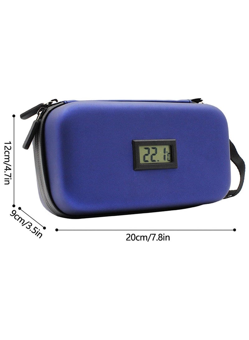 SKYLINE Insulin Cooler Travel Case with Temperature-Portable Insulated Cooling Bag 2Pcs Ice Gel - Image 2