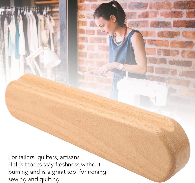 woobles Tailor Clapper, Durable Wooden Clapper for Clothing Wrinkle, Multifunction Quilters Clapper Professional Seam Flattening and Seam Presser Tool Pressing Accessory for Quilting, Ironing, Sewing- - Image 3