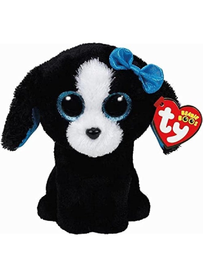 Ty Ty Beanie Tracey Dog Plush, Black/White, Regular  - Image 1