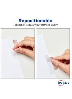 AVERY Avery Margin Ultra Tabs, 2.5" x 1", 2-Side Writable, Assorted Metallic, 24 Repositionable Page Tabs (74786) - Gold, Silver, Rose Gold, Copper  - Image 3