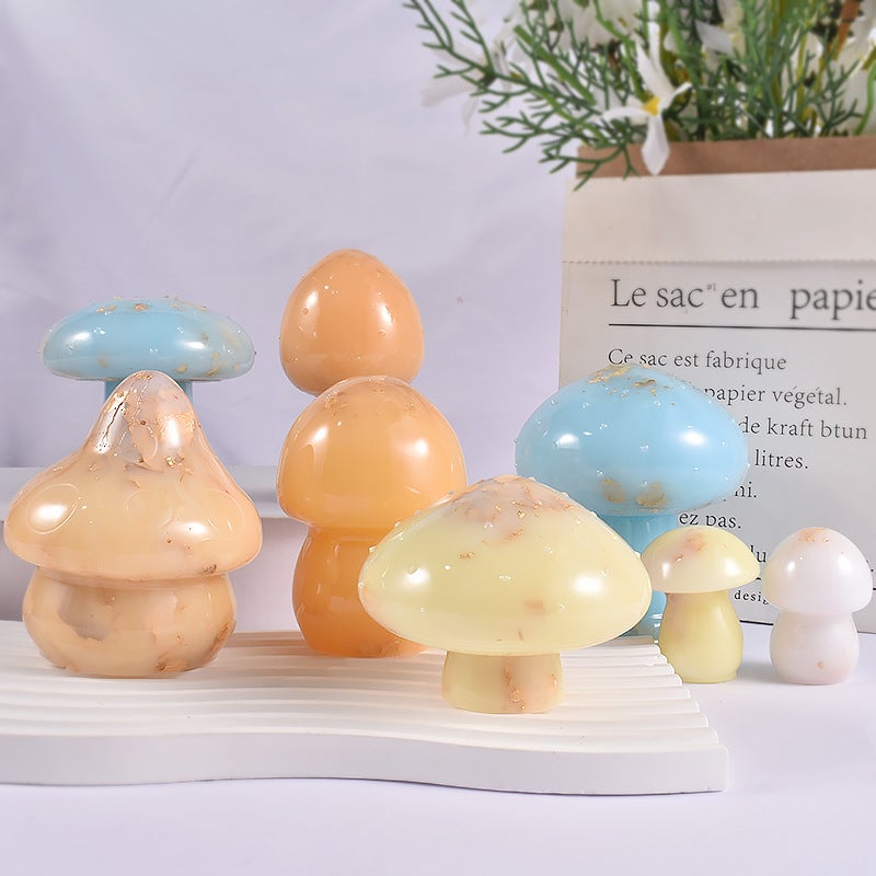 Yu Meiren Crystal Glue Drop Diy Silicone Mould Stereo Mushroom Ornaments Handmade Garden Art Grinding Tool - Image 2