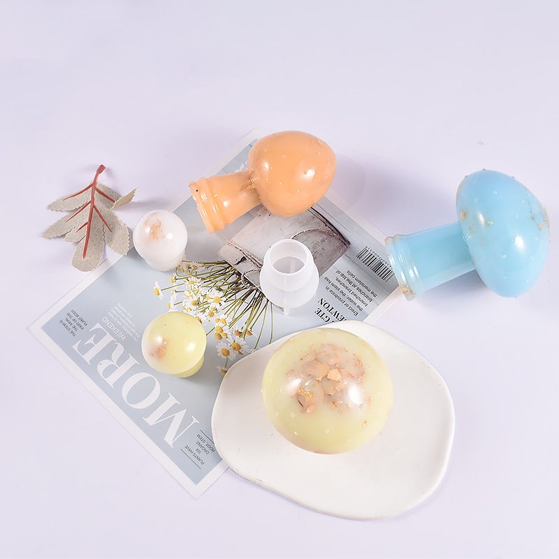 Yu Meiren Crystal Glue Drop Diy Silicone Mould Stereo Mushroom Ornaments Handmade Garden Art Grinding Tool - Image 3