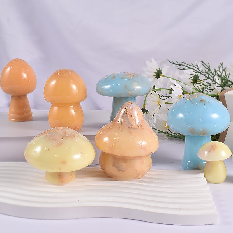 Yu Meiren Crystal Glue Drop Diy Silicone Mould Stereo Mushroom Ornaments Handmade Garden Art Grinding Tool - Image 5