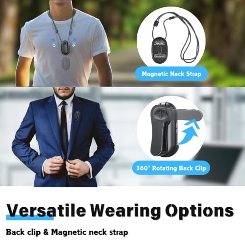SHPTDJTIC 128G 4K Body Camera, Thumb Size Cam,Wearable Camera with 360°Rotatable Clip & Magnetic Clip,120 Minutes for Recording,Take for Lecture, Traveling,Pet Walking,Outdoors Activities (4k-B-128G) - Image 2