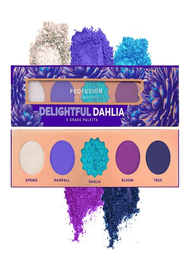 Profusion Cosmetics Blooming Hues 5 Shade Eye Shadow Pallete - Delightful Dahlia (4.45 g) - Image 1