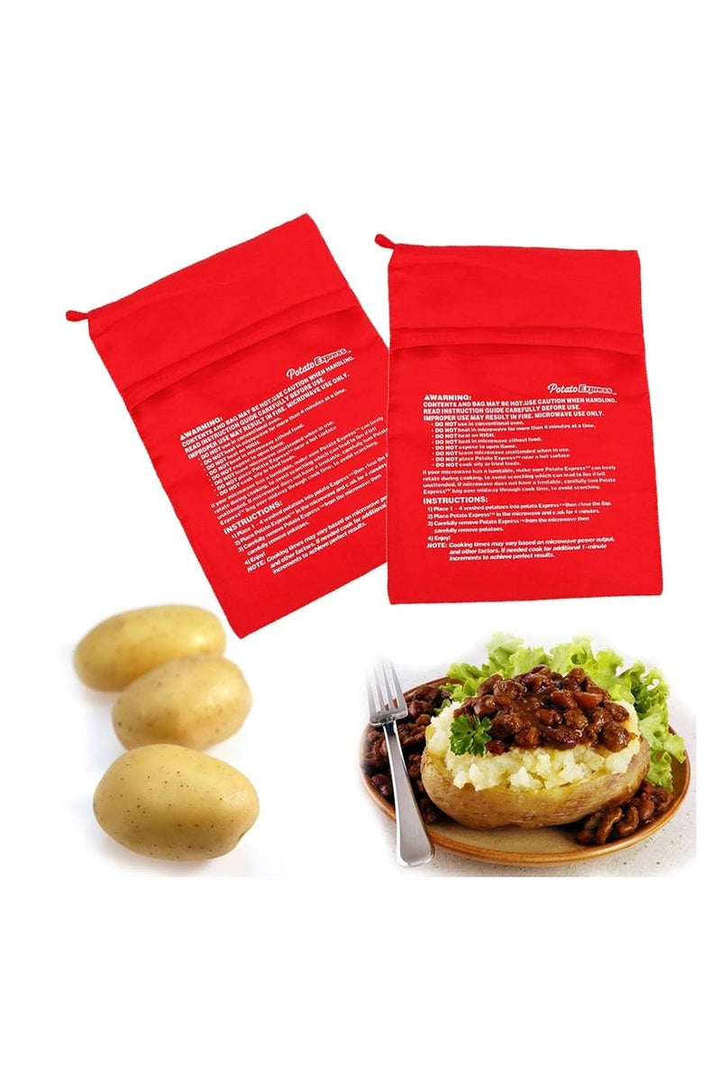 أكياس طهي البطاطس الحمراء في الميكروويف - عبوة من 5 قطع - Image 2