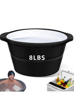 Extra Large Ice Block Mold, Ice Block Mold for Ice Bath, 8 LBS Reusable Silicone Extra Large Ice Cube Mold Accessory Ice Tray, Large Ice Mold for Cold Plunge or Coolers, Big Ice Tray
