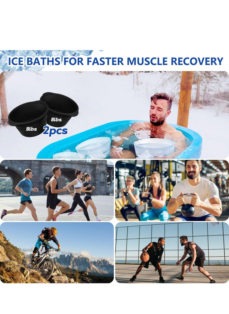 SYOSI - Extra Large Ice Block Mold, Ice Block Mold for Ice Bath, 8 LBS Reusable Silicone Extra Large Ice Cube Mold Accessory Ice Tray, Large Ice Mold for Cold Plunge or Coolers, Big Ice Tray - Image 1