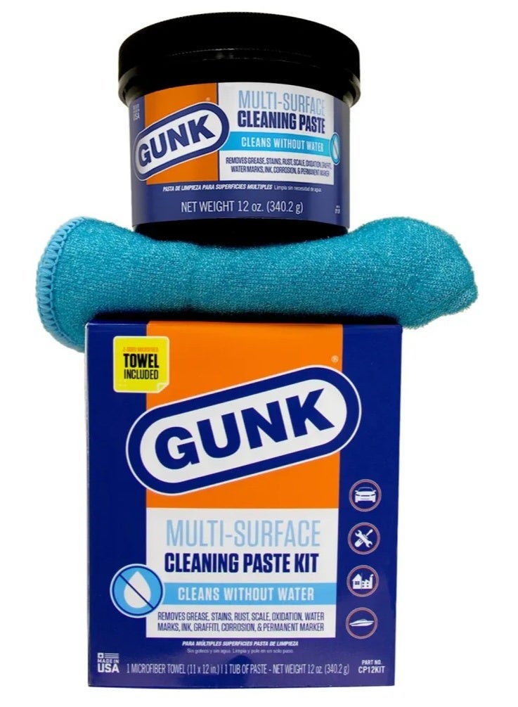 Gunk Multi Surface Cleaning Paste Kit 340.2 G