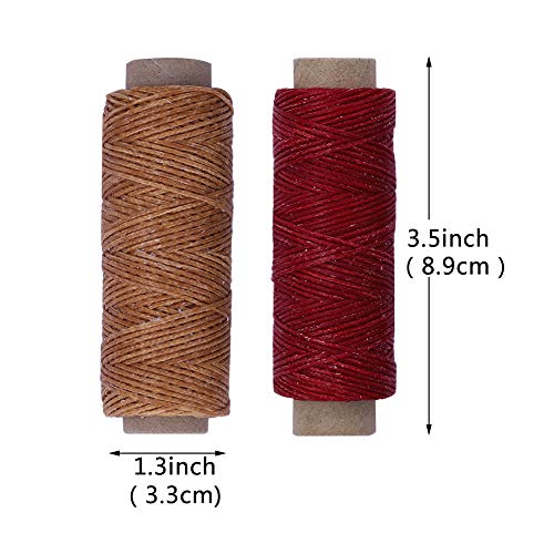 BUTUZE 660 Yards Leather Sewing Waxed Thread - 150D 55Yards Per Spool Stitching Thread for Craft DIY, Bookbinding, Shoe Repairing, Leather Sewing - Image 2