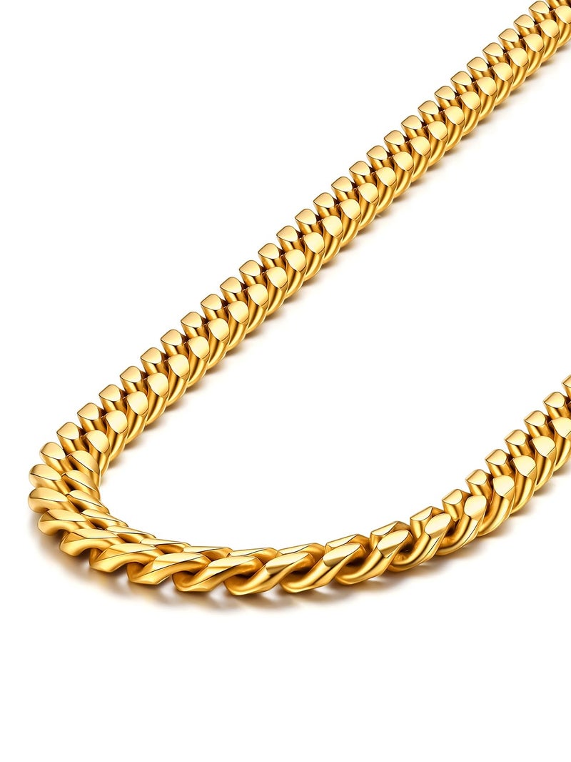 ChainsPro Gold Chunky Choker Necklaces for Men Women 6MM 14 inch Hip Hop Rapper DJ Short Neck Necklace - Image 2