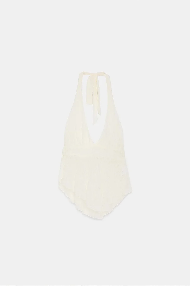 Dilvin Dusty White DILVIN Women’s Polyamide Elastane Blouse for Women | Best Price UAE