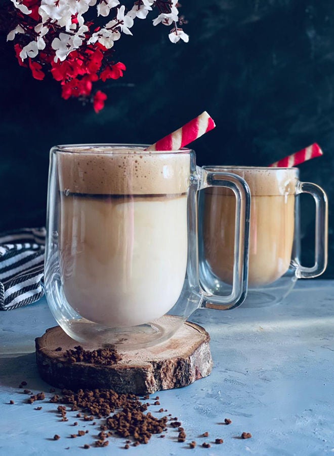 3-Piece Double Glass Mug