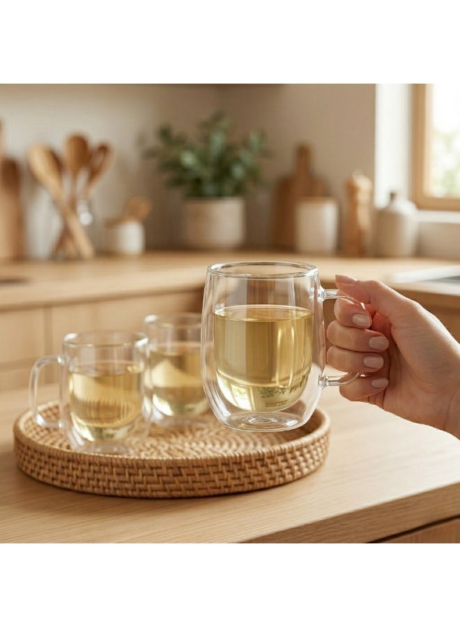 Home Pro 3-Piece Double Glass Mug - Image 3