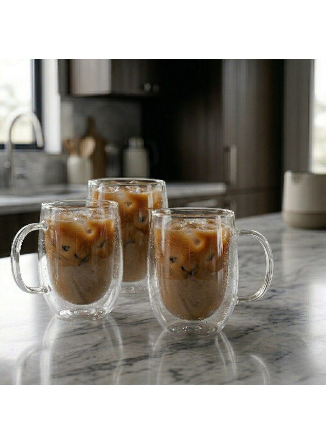 Home Pro 3-Piece Double Glass Mug - Image 1