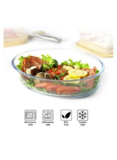 AIWANTO Glass Oval Shape Serving Dish  - Image 5