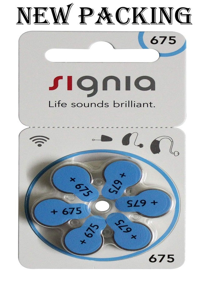 Signia بطاريات أجهزة السمع من سيجنيا (الحجم 675، شريطان بإجمالي 12 بطارية). - Image 2