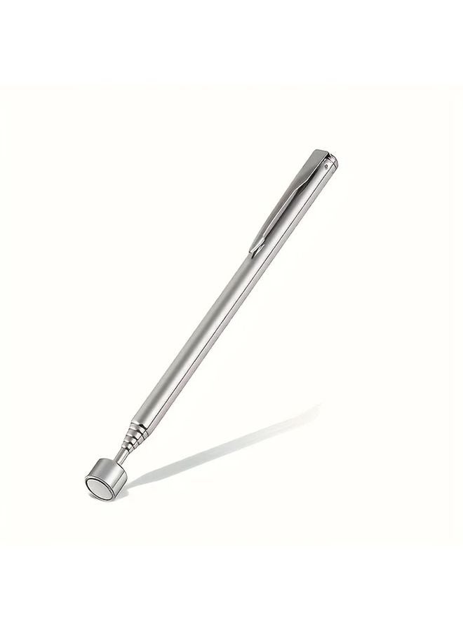 Silver 3 In 1 Telescopic Magnetic Fixture For Hard To Reach Car And Building Areas - Image 1