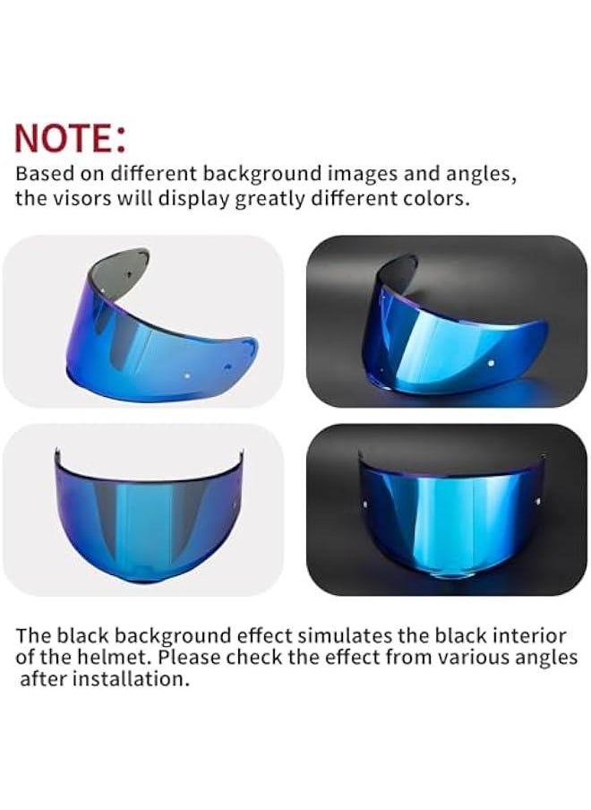 Deep Blue Replacement Motorcycle Helmet Visor for LS2 FT2 VECTOR Sedici Strada 2 Strada 3 FF801 FF397 Face Shield