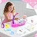 deAO Baby Doll Set13 Inch Bath Time Baby Doll Playset with Working Shower Spray and Accessories for KidsBaby Doll and Accessories with Bath Set Great Pretend Play Toys for Girls - Image 4