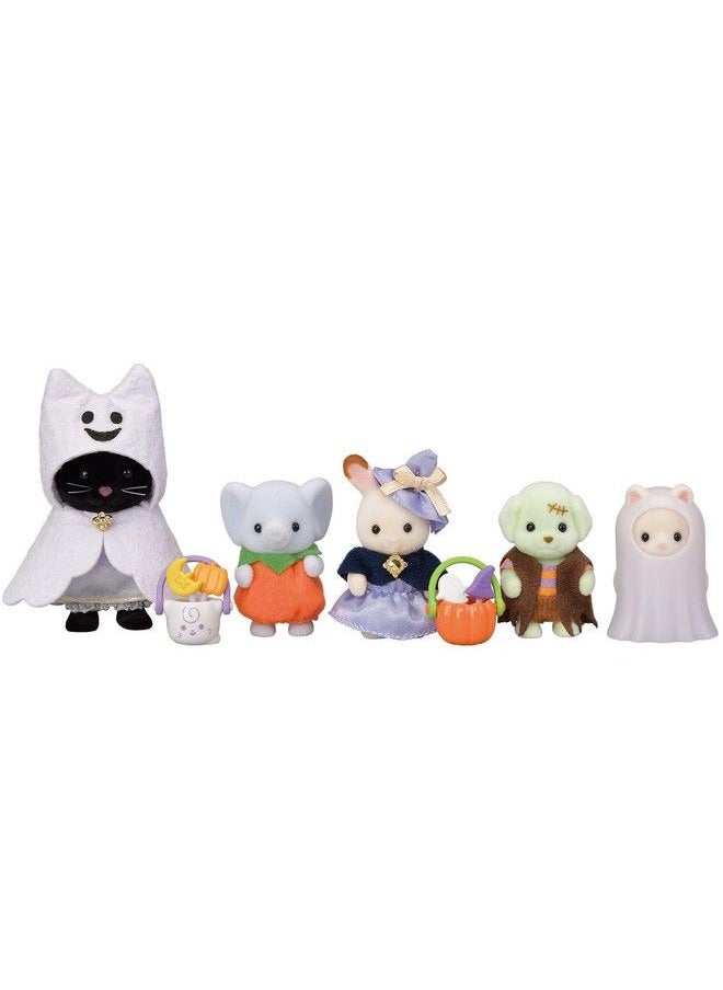 Calico Critters - Trick Or Treat Parade Limited Edition Seasonal Halloween Set With 5 Collectible Figures And Costume Accessories - Image 1