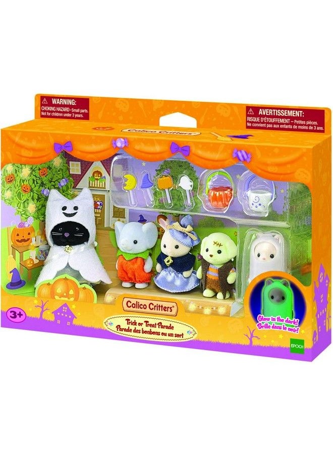 Calico Critters - Trick Or Treat Parade Limited Edition Seasonal Halloween Set With 5 Collectible Figures And Costume Accessories - Image 1