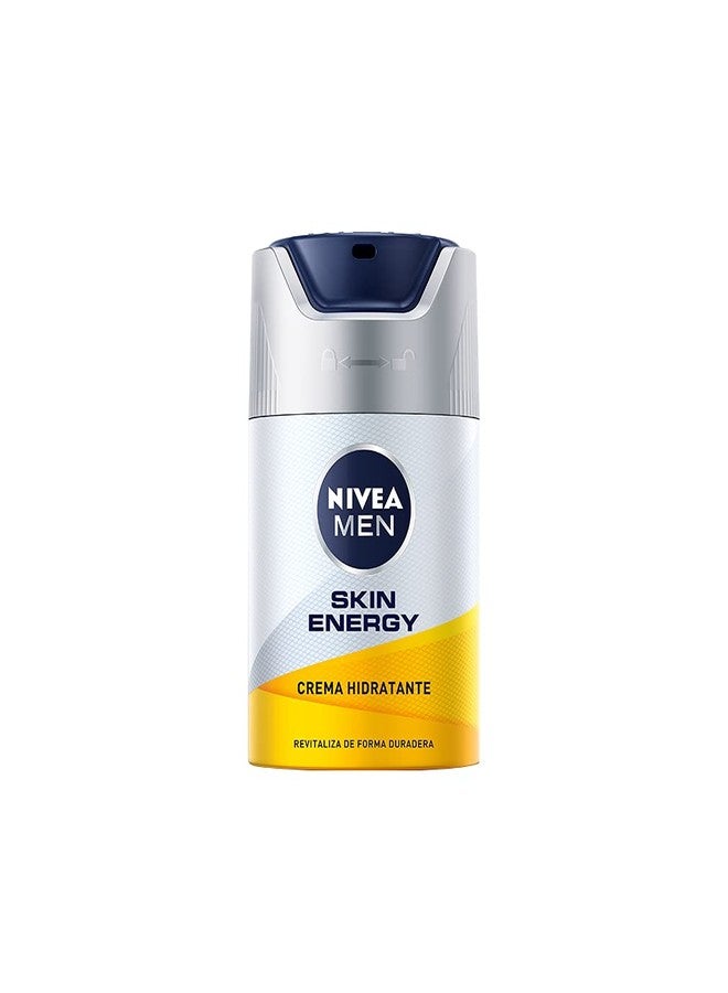 NIVEA MEN Skin Energy Face Cream with Caffeine and Guarana Extract, Lightweight Daily Cream for Men, Fast-Absorbing Everyday Face Care, Dermatologically Tested, 2 Pack, 50 ml Each (3.38 fl oz Total - Image 2