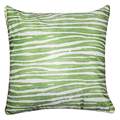 Vendola Satin 250TC Sofa Cushion Pillow Covers, Multicolor, Set of 5 Cushion Covers (24X24 Inches, Denver) - Image 5