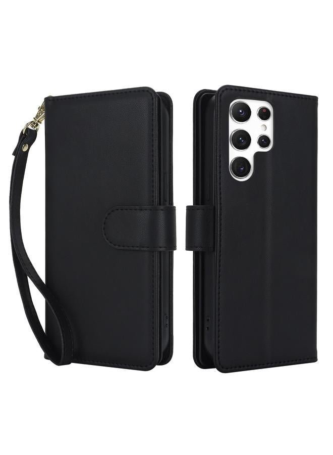 S-TOP Case For Samsung Galaxy S24 Ultra 5G Multi-Card Wallet RFID Leather Phone Case - Image 1