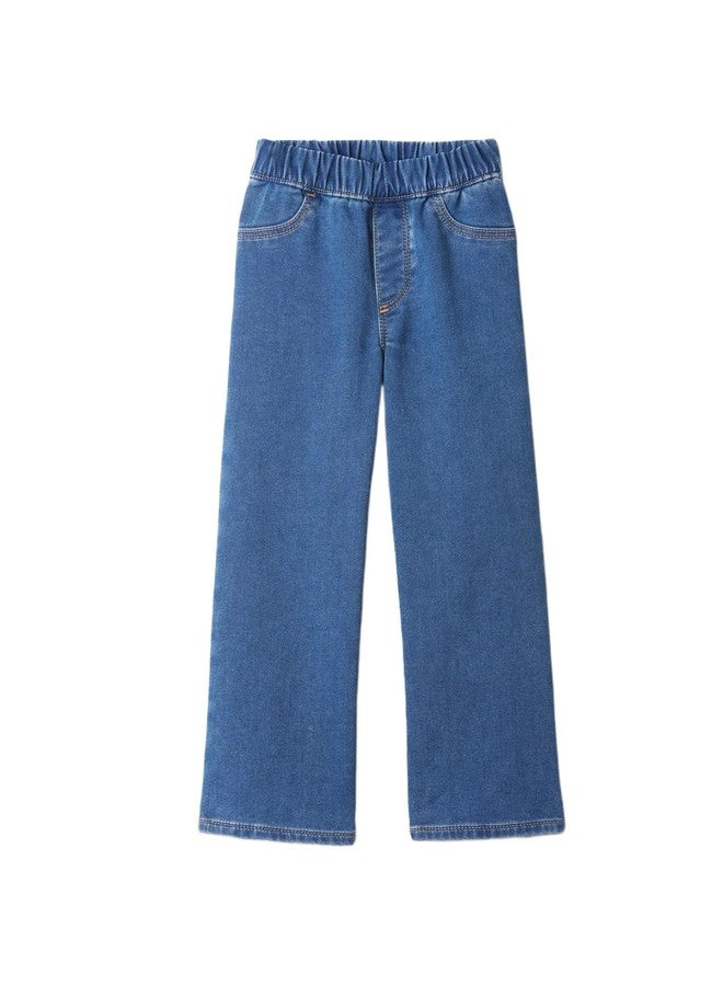 GAP Baby-Girls Knit Denim Pant, Dark Wash, 6-12 Months - Image 1