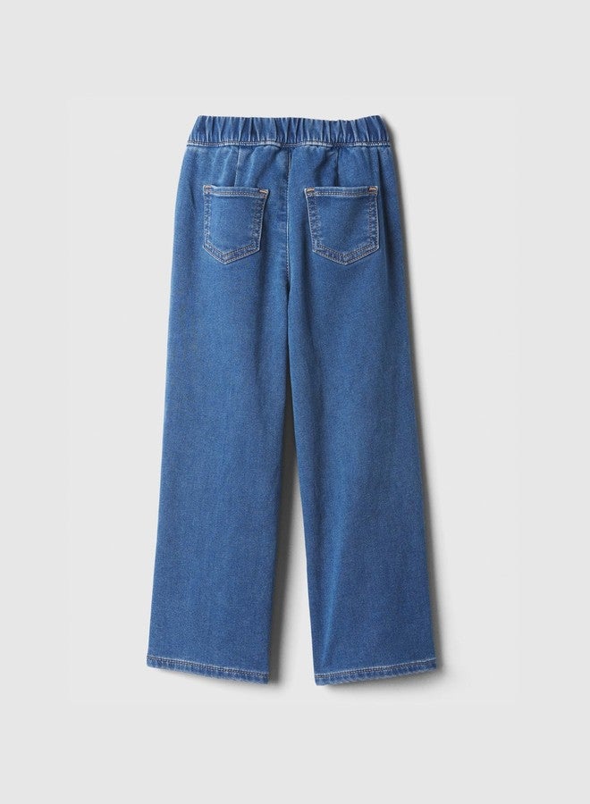 GAP Baby-Girls Knit Denim Pant, Dark Wash, 6-12 Months - Image 2