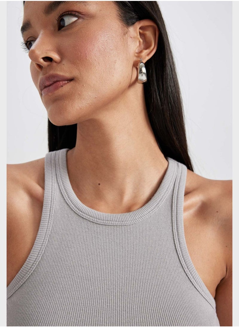 DeFacto - Woman Slim Fit Knitted Tank Top - Image 1