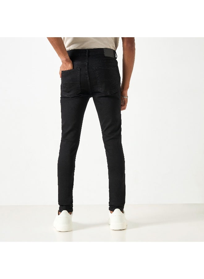 Lee Cooper Lee Cooper jeans with Pockets and Button Closure - Image 3