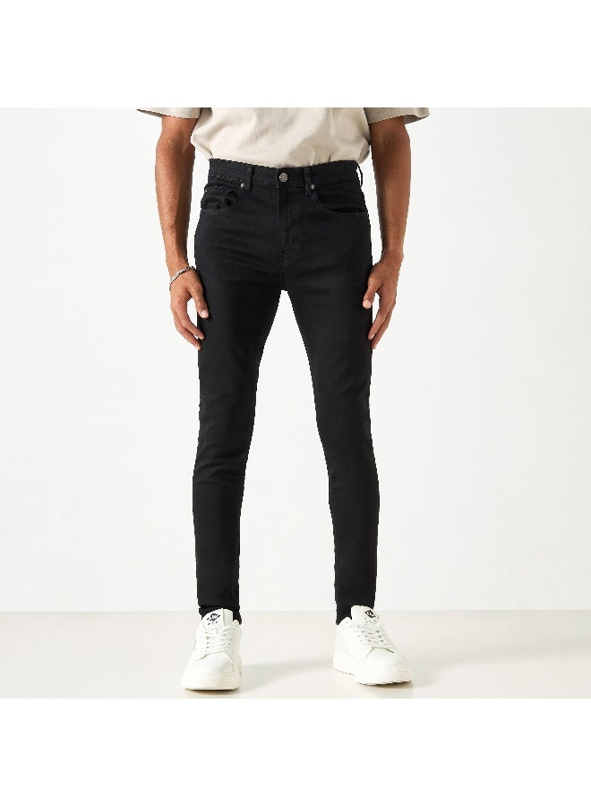 Lee Cooper Lee Cooper jeans with Pockets and Button Closure - Image 2