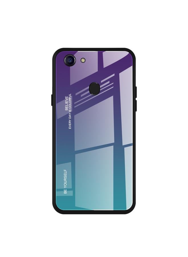 S-TOP Case For OPPO F5 Gradient Color Glass Case - Image 2