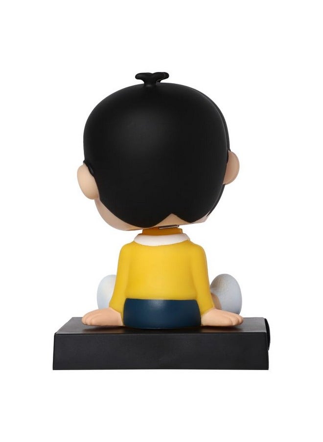 TechPro Techpro Super Hero Action Figure Limited Edition Bobblehead with Mobile Holder for Car Dashboard, Office Desk & Study Table- (Nobita)  - Image 4