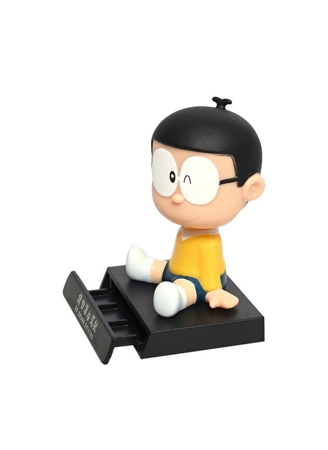 TechPro Techpro Super Hero Action Figure Limited Edition Bobblehead with Mobile Holder for Car Dashboard, Office Desk & Study Table- (Nobita)  - Image 5