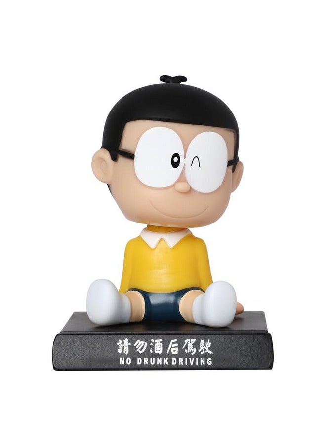 TechPro Techpro Super Hero Action Figure Limited Edition Bobblehead with Mobile Holder for Car Dashboard, Office Desk & Study Table- (Nobita)  - Image 1