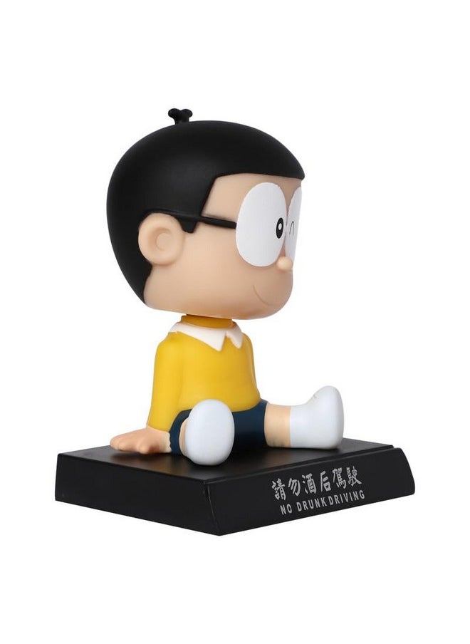 TechPro Techpro Super Hero Action Figure Limited Edition Bobblehead with Mobile Holder for Car Dashboard, Office Desk & Study Table- (Nobita)  - Image 2