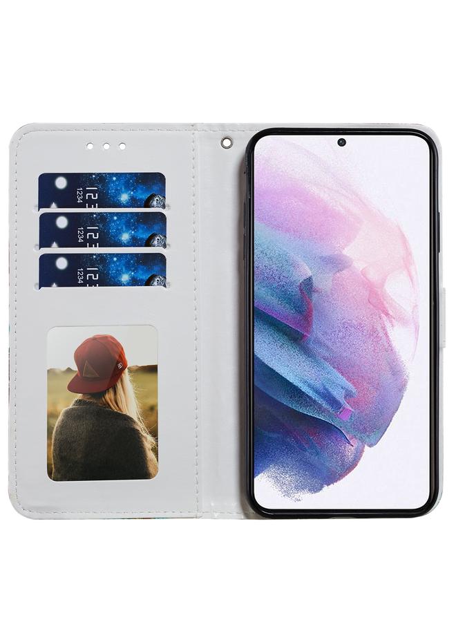 S-TOP Case For Samsung Galaxy S21+ 5G Painted Pattern Horizontal Flip Leather Case with Holder & Card Slots & Photo Frame - Image 4