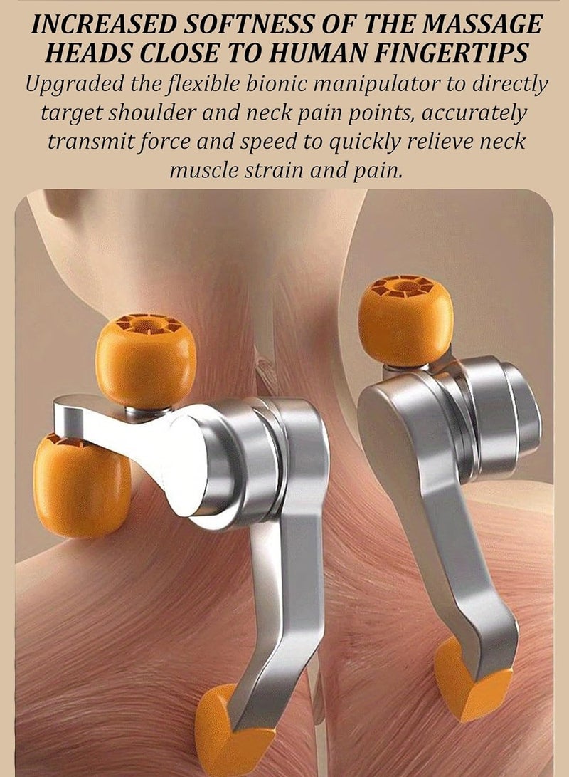 RATSAW Shiatsu Neck Shoulder Massager With Heat Relieve Tension Target Acupoints Spa-Quality 6D Extra Large Massage Head Wearable Design Ideal Pain Relief Muscle Relaxation Stress Reduction - Image 5
