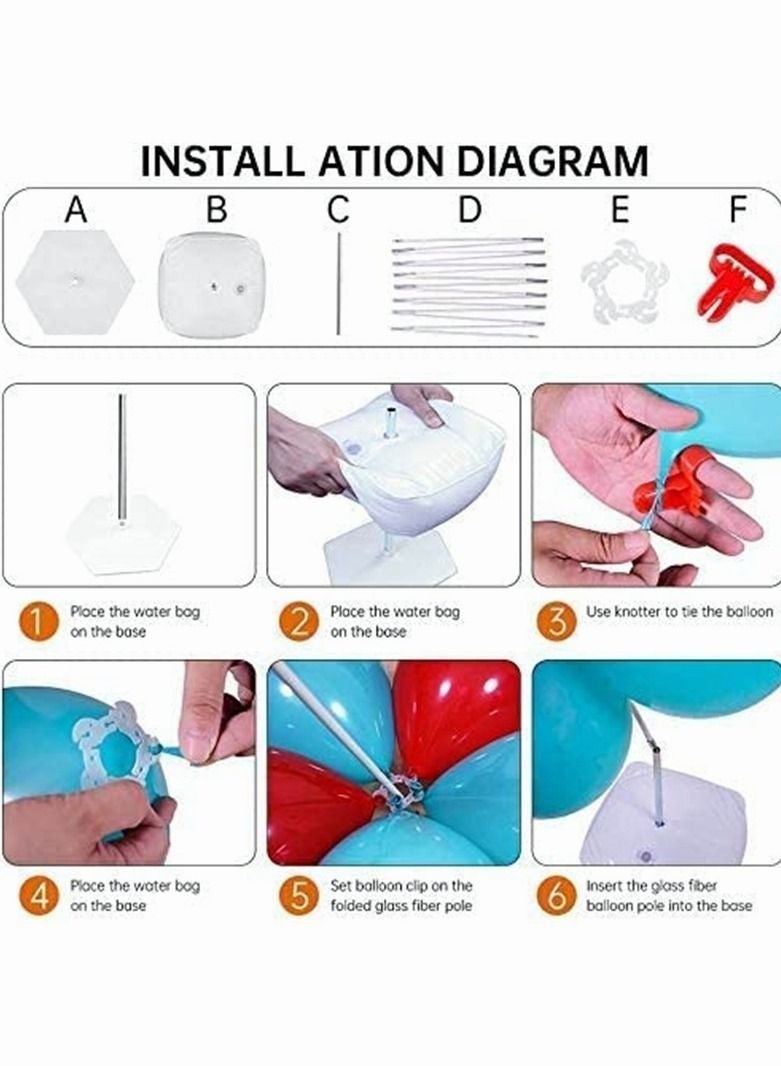 XiuWoo Wide Adjustable Balloon Arch Kit Stand For Birthday Party Supplies Wedding Decorations - Image 5