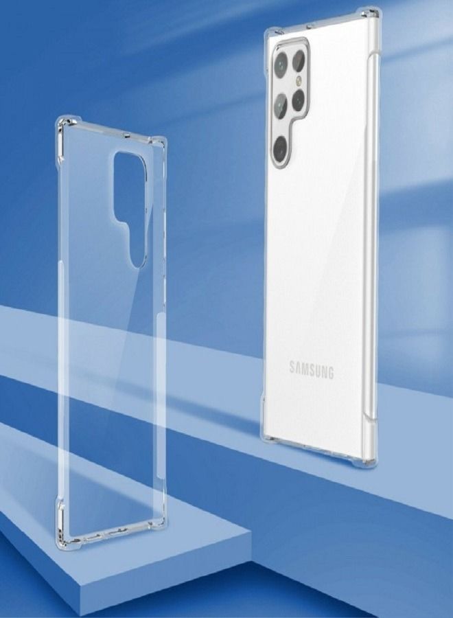 vesus Silicone Soft Thin Crystal Protective Case Cover With Corner Bumpers For Samsung Galaxy S22 Ultra Clear - Image 2
