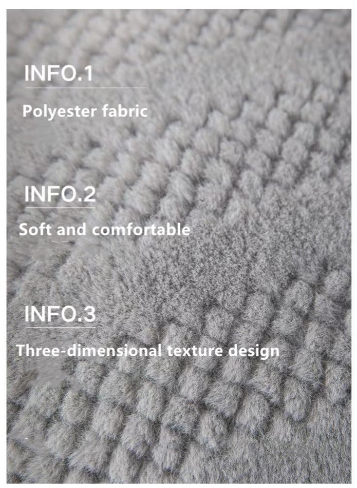 Kutis 4-Pieces Sofa Throw Pillow Covers Pillow Covers Decorative Cushion Cover Polyester Grey 45x45 cm - Image 4