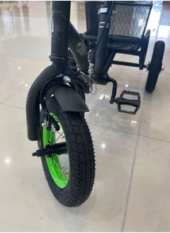 Generic 100% Assembled Tricycle 10-Inch Children's 3-Wheel Bicycle With Basket On The Back  - Image 3