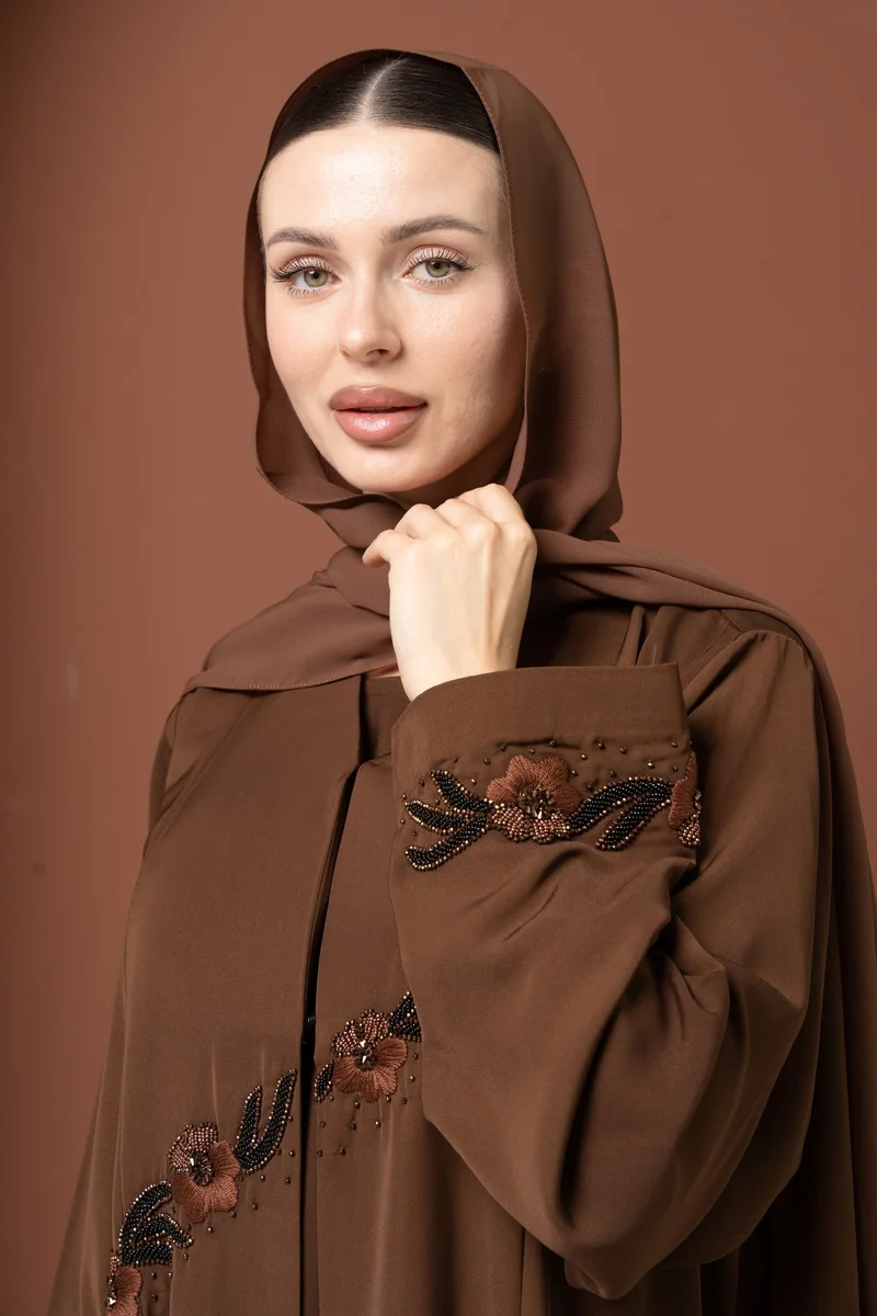 Meem by Mariyah  Front open abaya with sheila for Women | Best Price UAE