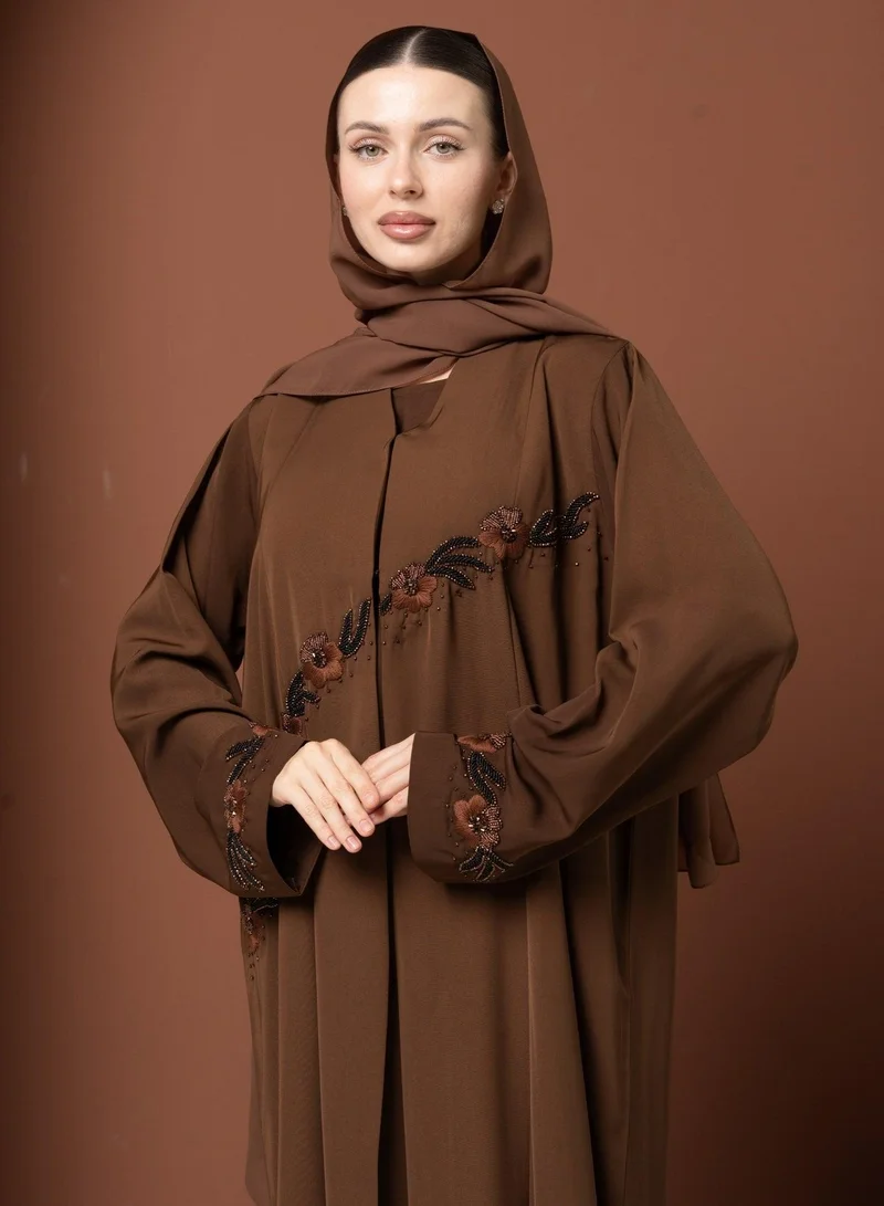 Meem by Mariyah  Front open abaya with sheila for Women | Best Price UAE